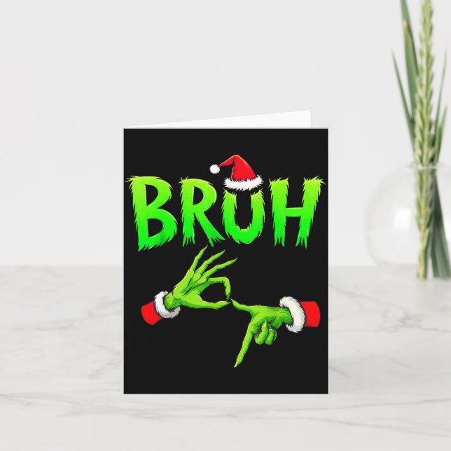 Carte Bruh 67 Six Seven 6 7 Meme Christmas Funny Gen Alp (Devant)