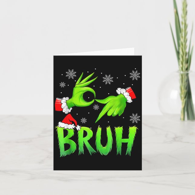 Carte Bruh 67 Six Seven 6 7 Meme Christmas Funny Gen Alp (Devant)