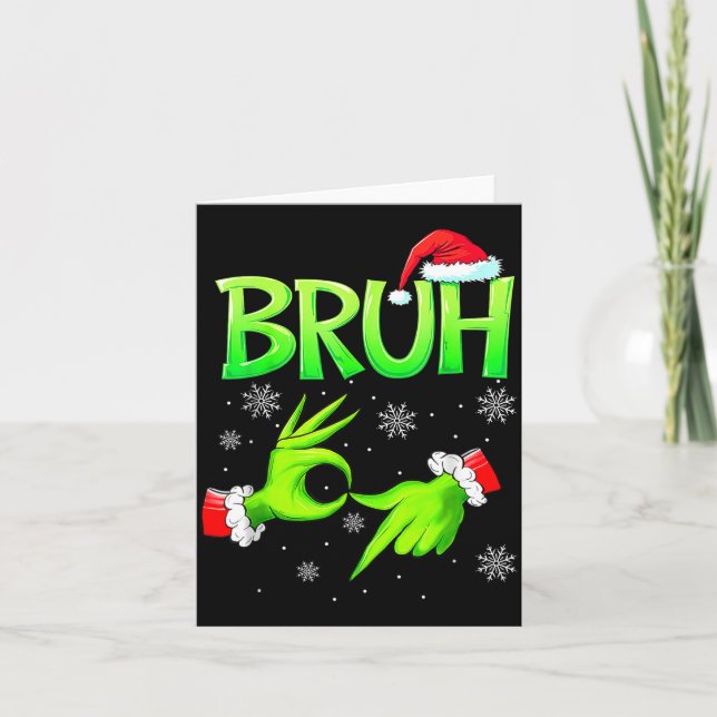 Carte Bruh 67 Six Seven 6 7 Meme Christmas Funny Gen Alp (Devant)