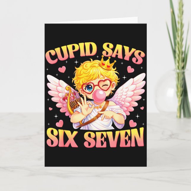 Carte Bruh 67 Six Seven 6 7 Mème Saint-Valentin Drôle Fe (Devant)