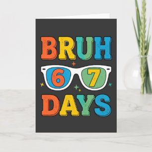 Carte Bruh 6 7 Jours Rétro Drôle