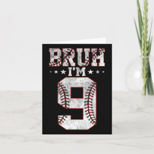 Carte Bruh 9e anniversaire Vendre Bruh J'ai 9 ans Annive