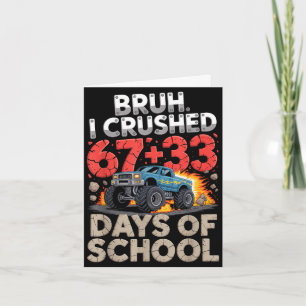 Carte Bruh a écrasé 67 33 100 jours de monstre camion de