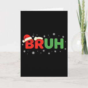 Carte Bruh Citation Drôle Mème Frère Garçon Enfants Jeun