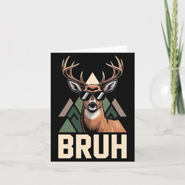 Carte Bruh Deer Funny Deer Hunting Camo Hat Youth Kids S (Devant)