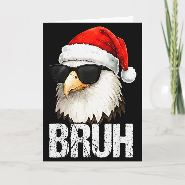 Carte Bruh Eagle Christmas Funny Xmas For Mens Boys  (Devant)