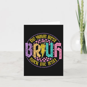 Carte Bruh Faites Votre Meilleur Rock Le Jour De Test Pr