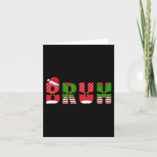 Carte Bruh Funny Noël Ados garçons Enfants Noël Hommes F