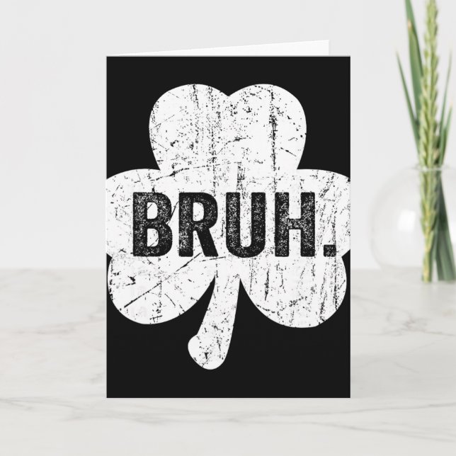 Carte Bruh Meme Citation Drôle Frère Salutation Adolesce (Devant)