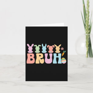 Carte Bruh Meme Drôle de dicton Salutation de frère Adol