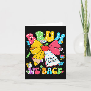 Carte Bruh Nous Retournons Le Crayon De Première Année B