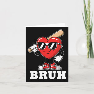 Carte Bruh Vend Cœur Drôle Enfants Garçons Hommes Fête d