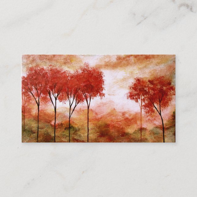 Carte brûlante d'art de carte de visite de profil (Devant)