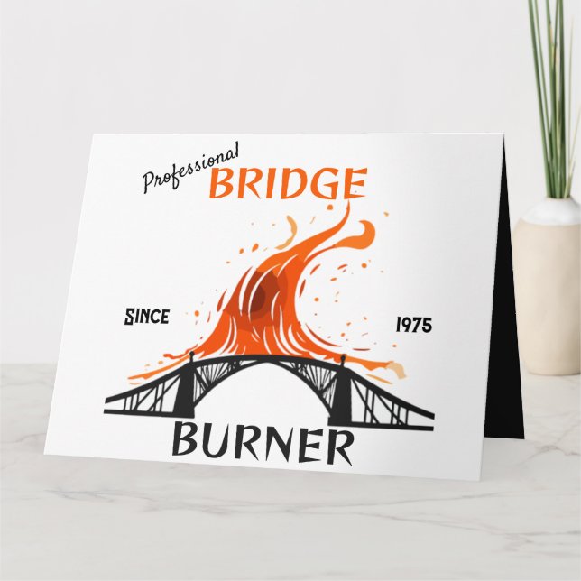 Carte Brûleur de pont professionnel (Devant)