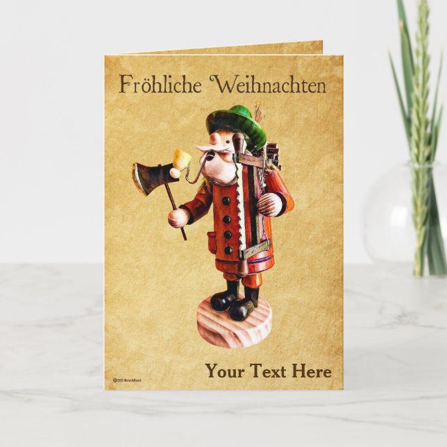 Carte Brûleur d'encens allemand "Smoker Man" (Devant)