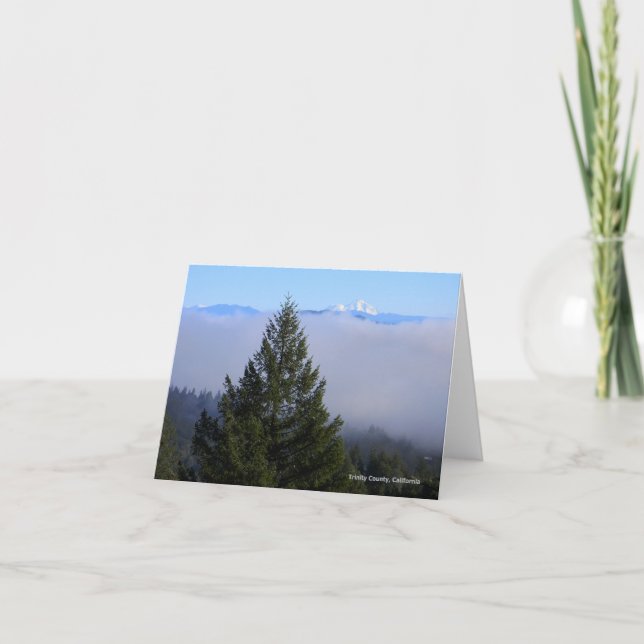 Carte Brume matinale avec le mont Shasta..... (Devant)