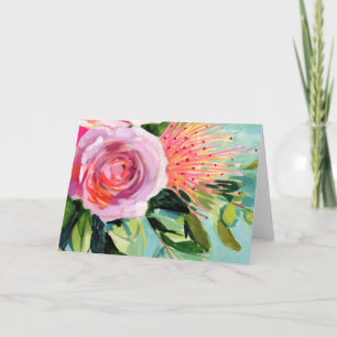 Carte Brushy Floral I