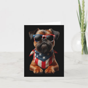 Carte Bruxelles Griffon 4 juillet Américain Indépendant