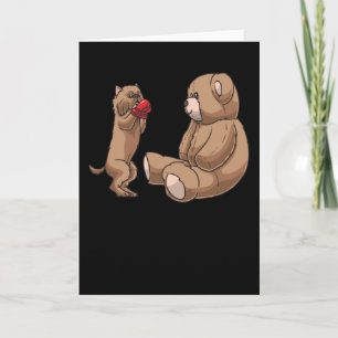 Carte Bruxelles Griffon Bruxellois Chien & animal farci