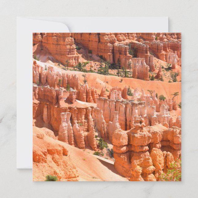 Carte Bryce Canyon Park Utah Landscape Hoodoos Photo (Devant)