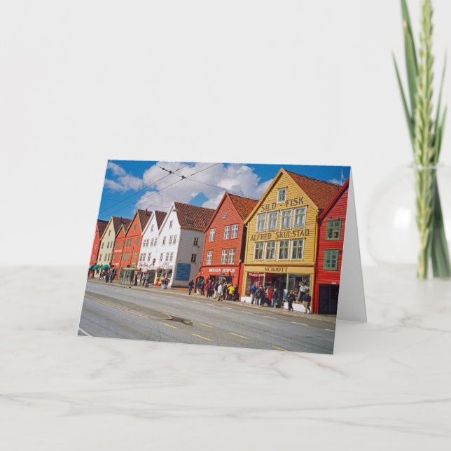 Carte Bryggen, Bergen (Devant)