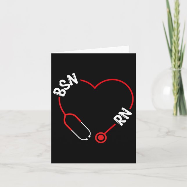 Carte Bsn Rn Infirmière Graduation Infirmière Essentials (Devant)