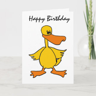 Carte BT - Funny Duck Birthday Card
