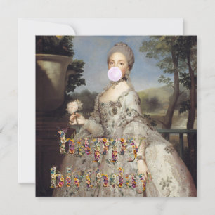 Carte Bubble gum Diva Luisa de Parma Joyeux anniversaire