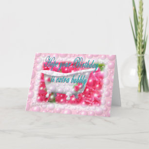 Carte Bubbly Birthday personnalisable