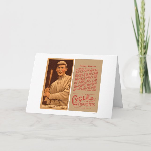 Carte Buck Weaver White Sox Baseball 1912 (Devant)