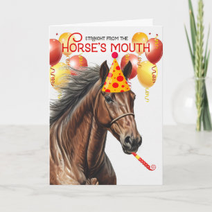 Carte Buckskin American Quarter Horse drôle Anniversaire