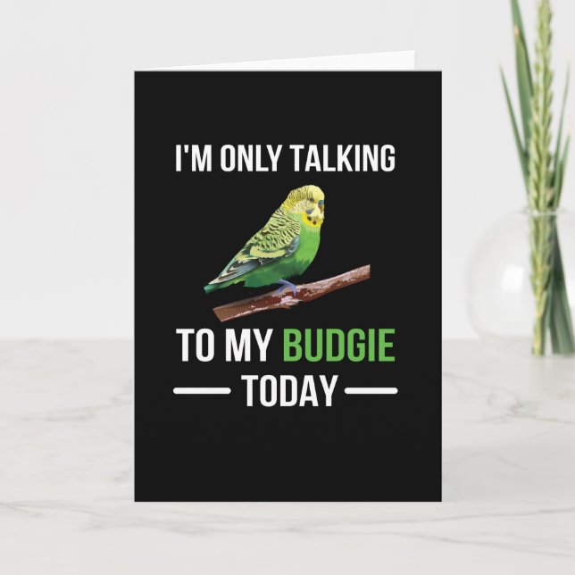 Carte Budgie Propriétaire Budgie Lover Parakeet Bird Bud (Devant)
