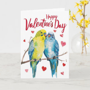 Carte Budgie Valentine