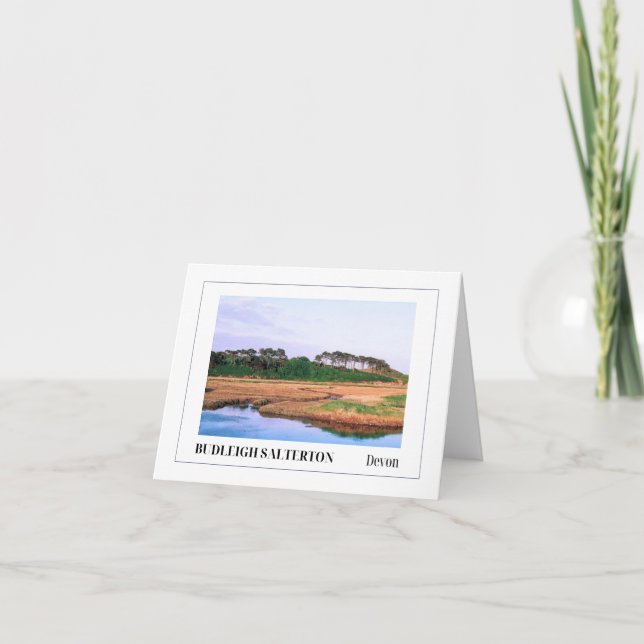 Carte Budleigh Salterton, Devon, Angleterre (Devant)