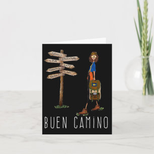 Carte Buen Camino De Santiago Pilgrim Randonnée Chemin D