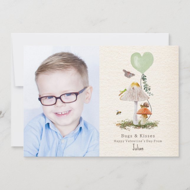 Carte Bugs & Baisers Champignons Salle de classe Valenti (Devant)