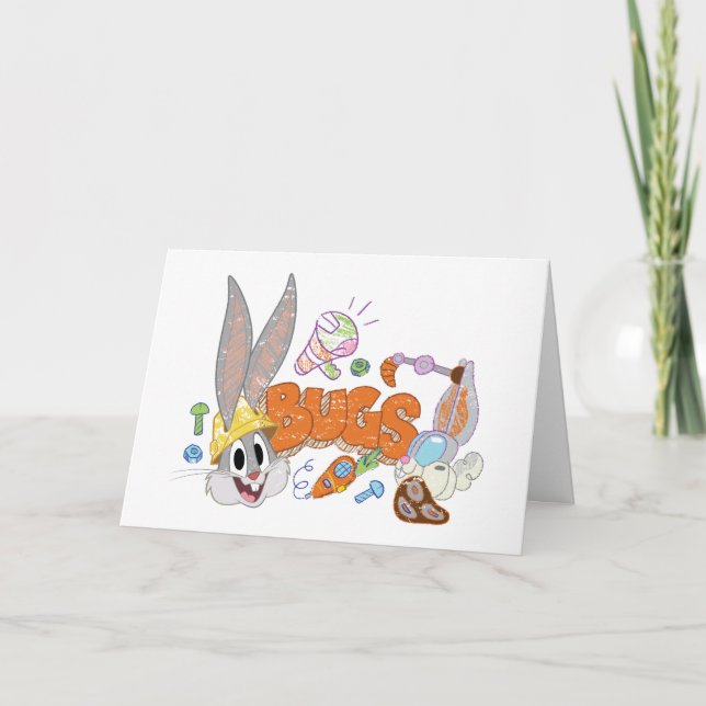 Carte BUGS BUNNY BUILDERS™| BUGS BUNNY™ Sketch Art (Devant)