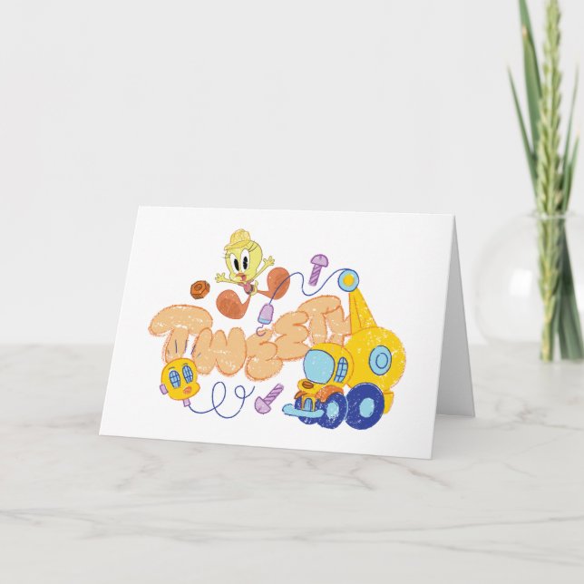 Carte BUGS BUNNY BUILDERS™| TWEETY™ Sketch Art (Devant)