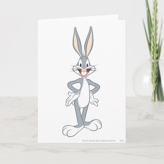 Carte BUGS BUNNY™ debout (Devant)