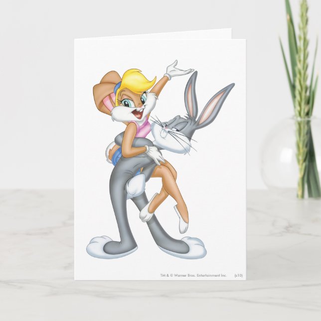 Carte BUGS BUNNY™ et Lola Bunny 2 (Devant)