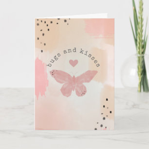 Carte Bugs & Kisses Saint-Valentin Papillon