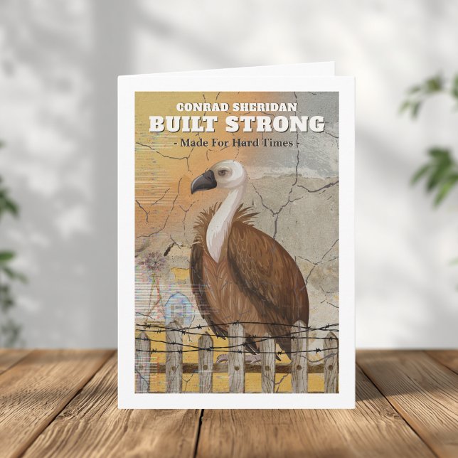 Carte Built Strong Personalized Encouragement Card (Masculine Encouragement Card )