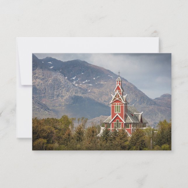 Carte Buksnes kirke Lofoten (Devant)