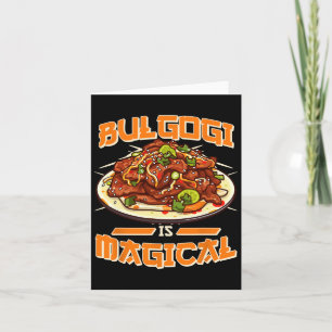 Carte Bulgogi est magique drôle déclaration coréenne Foo
