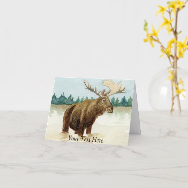 Carte Bull Moose (Fleur jaune)