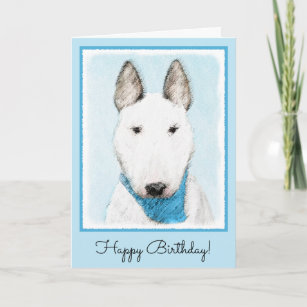 Personnalisée English Bull Terrier Chien Chiot Housse de coussin cadeau lui son anniversaire