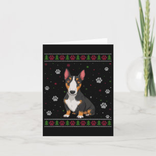 Carte Bull Terrier Sweat de Noël Xmas Animal Chien