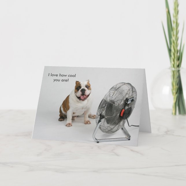 Carte Bulldog Birthday card (Devant)