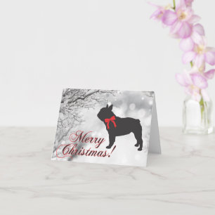Carte Bulldog / French Bulldog Christmas Card