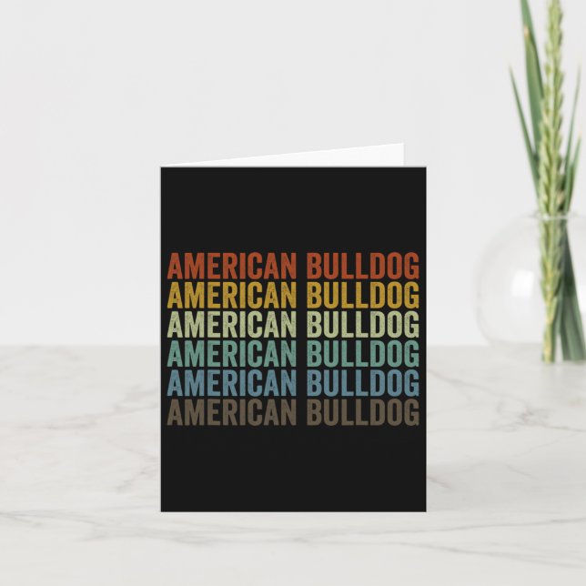 Carte Bulldog Retro (Devant)